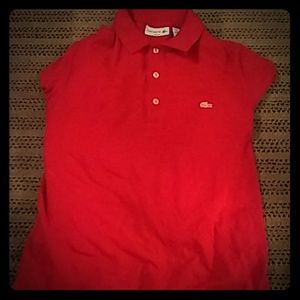 Lacoste Slim fit red long sleeve
